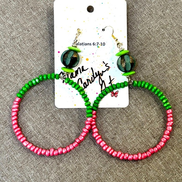 Mama Carolyn’s Art Hoop Earrings | NEW - Picture 1 of 4